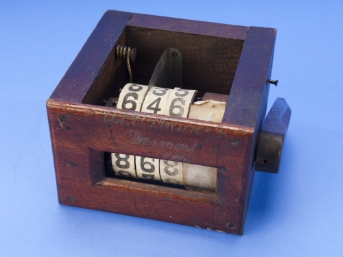 counting machine patent model.