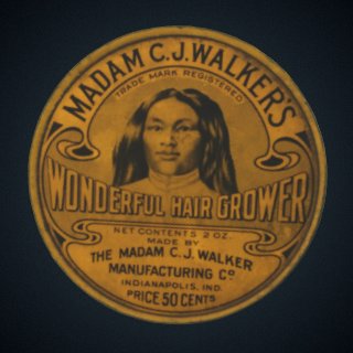 3d model of Tin for Madame C.J. Walker's Wonderful Hair Grower